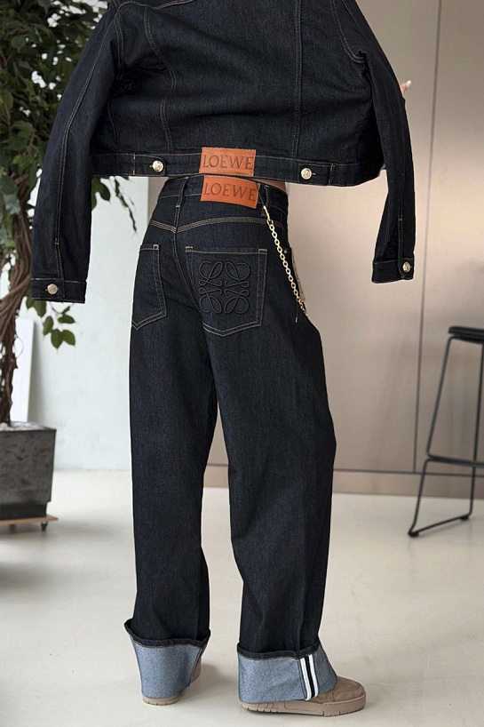 Женская джинсы Loewe premium - Navy