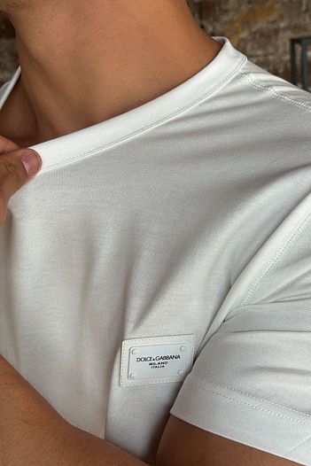 Мужская футболка Dolce & Gabbana Premium - White   