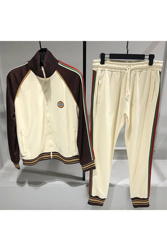 Мужские штаны Gucci Technical Jersey - Beige