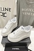 Женские кожаные кроссовки Chanel