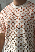 Белая оверсайз футболка Louis Vuitton Monogram Gradient