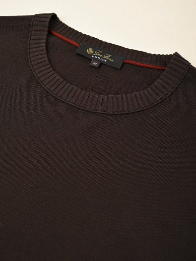 Мужская коричневая футболка Loro Piana premium   