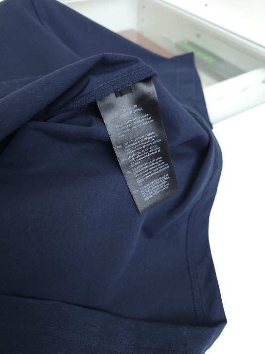 Мужская тёмно-синяя футболка Loro Piana premium