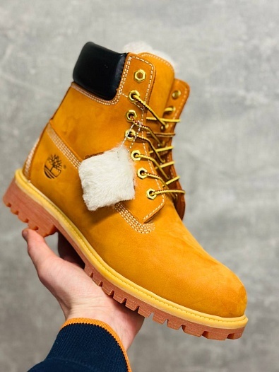 Зимние ботинки с мехом Timberland   