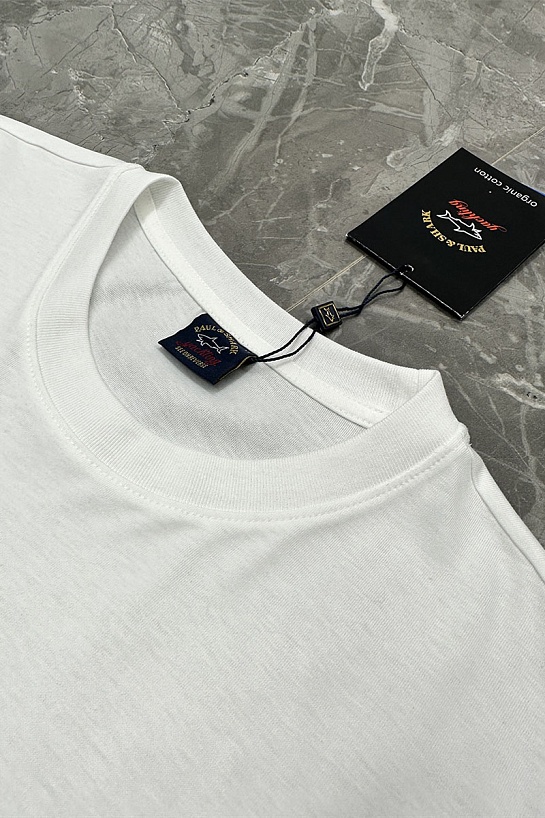 Футболка белого цвета Paul & Shark logo-patch