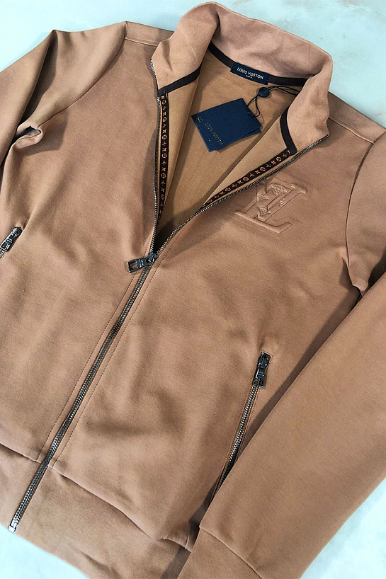 Брендовая кофта Louis Vuitton бежевого цвета