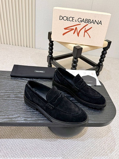 Мужские замшевые лоферы Dolce & Gabbana   