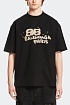 Футболка чёрного цвета Balenciaga Hand Drawn BB