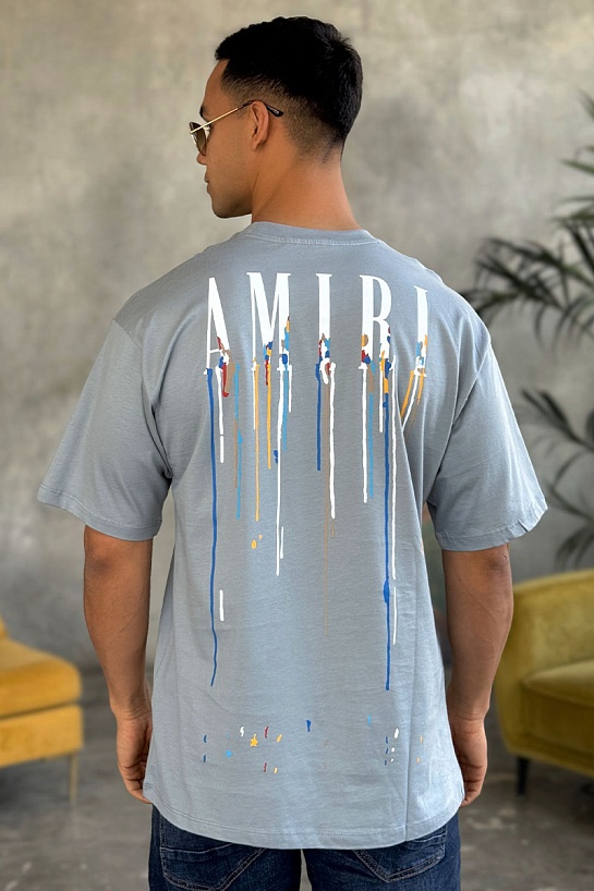 Мужская серая футболка Amiri