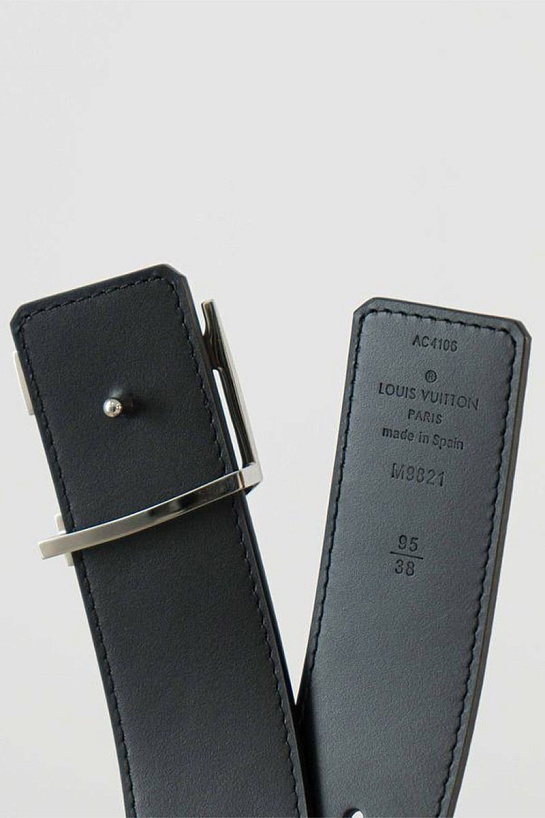 Кожаный ремень Louis Vuitton Initiales Monogram (длина 85 - 115 см)