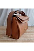 Кожаная сумка-хобо Medium Leaf 26x19 см - Brown