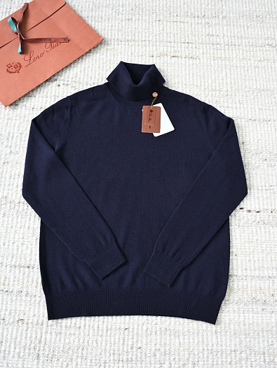 Мужская водолазка Loro Piana Premium - Dark Blue   