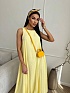 Женское жёлтое платье MIU MIU 
