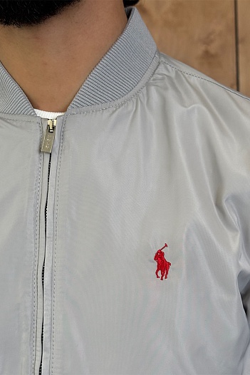 Мужской серый бомбер Роlо Ralрh Lаurеn   