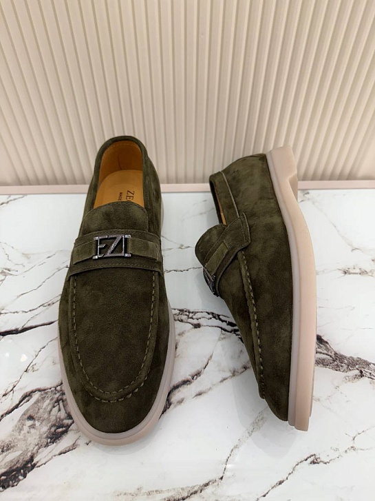 Мужские замшевые лоферы Ermenegildo Zegna