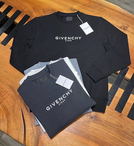 Мужской чёрный свитшот Givenchy reverse logo