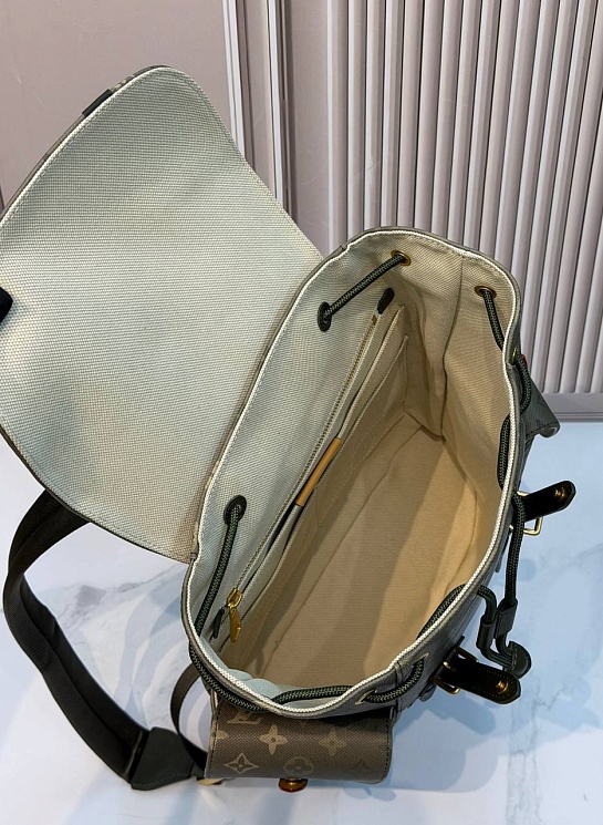 Кожаный рюкзак Louis Vuitton Christopher MM premium 39x32x12 см