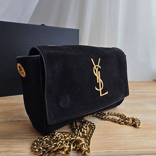 Замшевая сумка Yves Saint Laurent Kate 25x14 см   