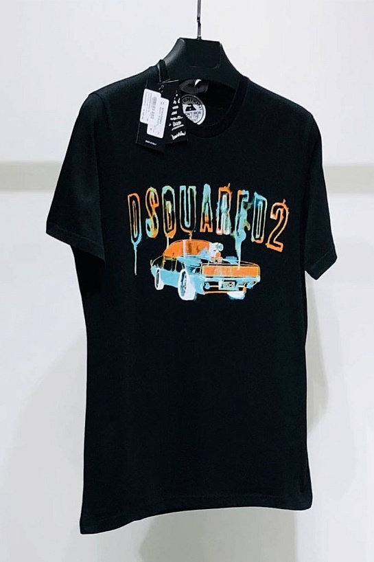 Мужская футболка Dsquared2 car-print - Black