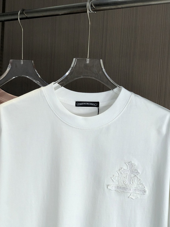 Белая оверсайз футболка Chrome Hearts Premium