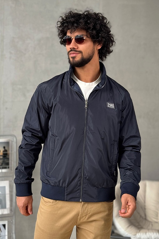 Мужская тёмно-синяя куртка Dolce & Gabbana