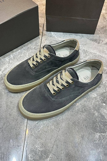 Замшевые кеды Brunello Cucinelli Sail low-top - Grey   