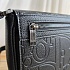 Кожаная чёрная сумка Dior Gravity 20x16 см
