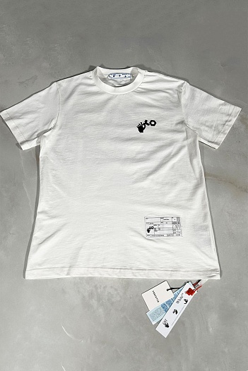 Белая футболка Off-White teenage engineering   