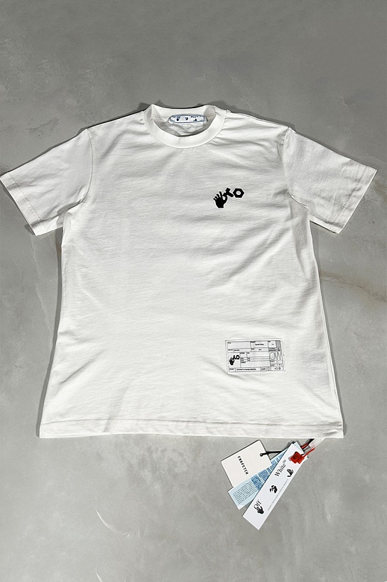 Белая футболка Off-White teenage engineering