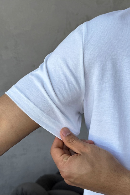 Мужская белая футболка Emporio Armani 7