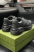 Кожаные кроссовки Gucci GG Rhyton - Grey