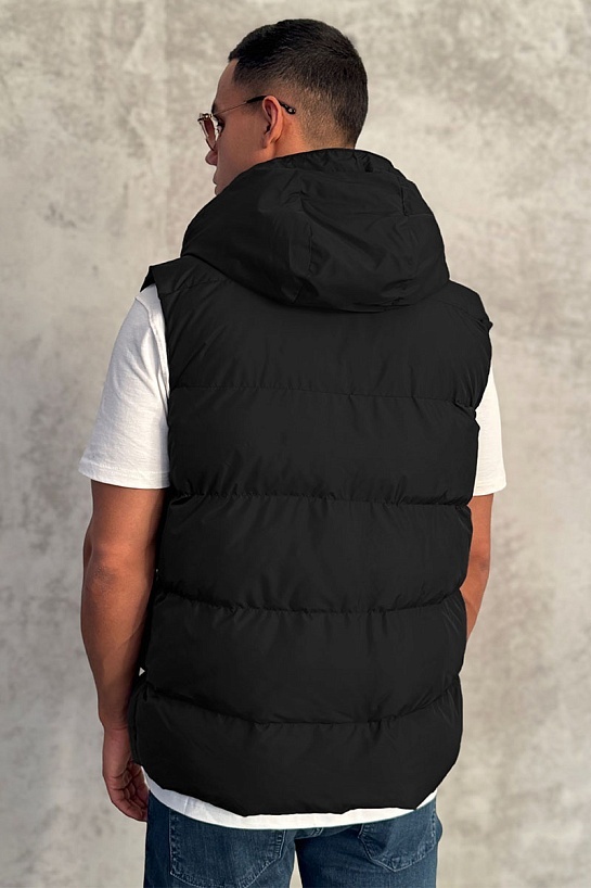 Мужской чёрный жилет Emporio Armani 7