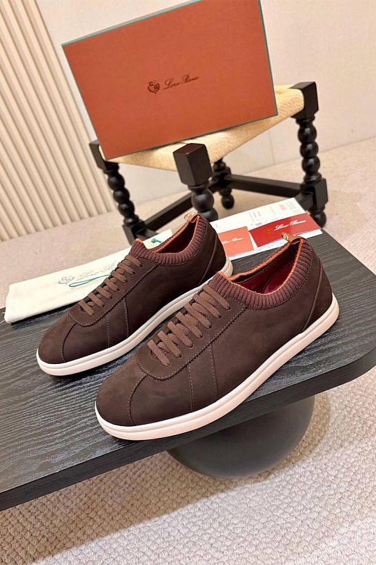 Мужские кроссовки Loro Piana Soho 2.0 Walk - Brown