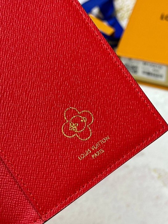 Кожаная обложка для паспорта Louis Vuitton Premium 10x14x2.5 см
