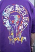 Фиолетовая оверсайз футболка Chrome Hearts Premium