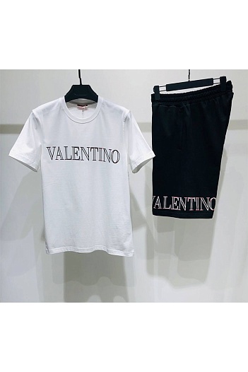 Мужская белая футболка Valentino   