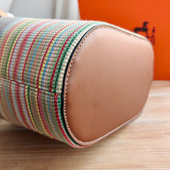 Сумка лукошко Hermes 22x25 см