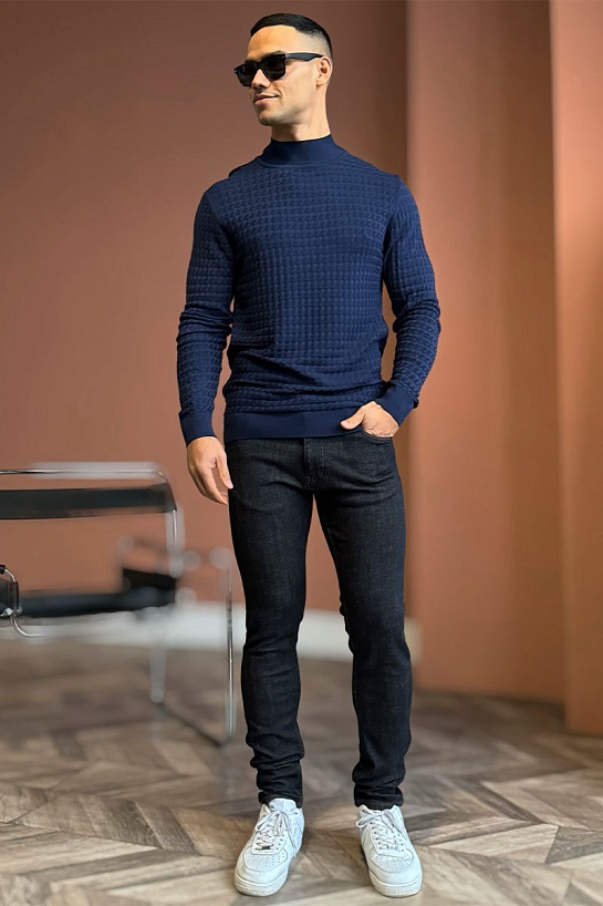 Тёмно-синие джинсы Loro Piana