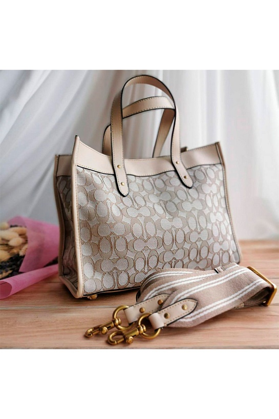 Женская сумка Coach Field Tote 30x22 см (3 расцветки)