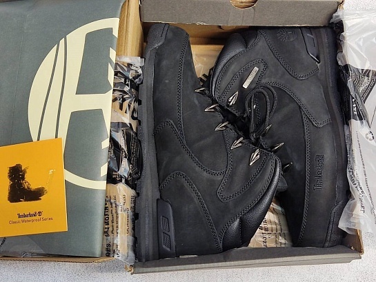 Мужские ботинки с мехом Timberland Euro Rock Hiker - Black