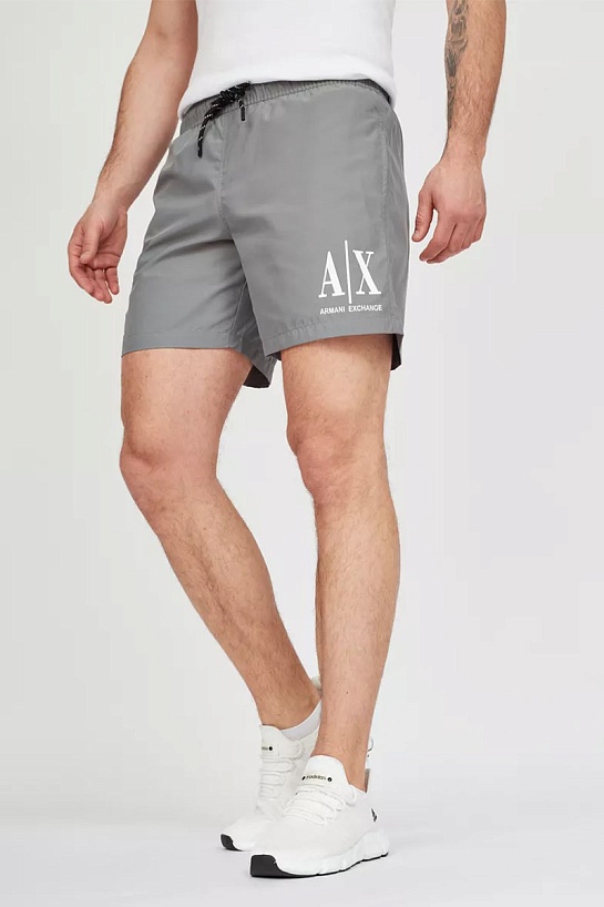 Мужские серые шорты Armani Exchange