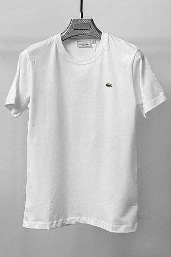 Мужская белая футболка Lacoste   