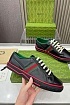 Мужские чёрные кроссовки Gucci GG Monogram