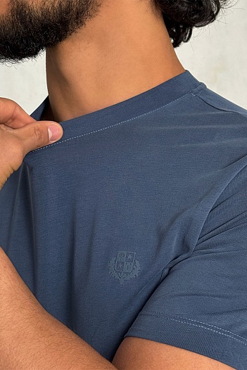 Футболка синего цвета Loro Piana   