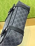 Кожаная сумка-мессенджер Gucci GG Premium 28x20x8 см - Black