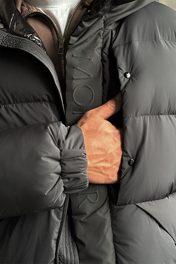 Мужской пуховик Moncler Madeira - Dark Grey   