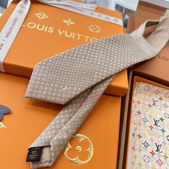 Галстук Louis Vuitton Monogram premium - Beige