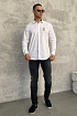 Мужская рубашка Dolce&Gabbana Bee & Crown - White