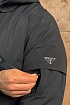 Мужской пуховик Prada logo-plaque - Black