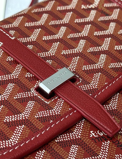Кожаная сумка Goyard Belvedere Messenger PM premium 22x17x6 см   